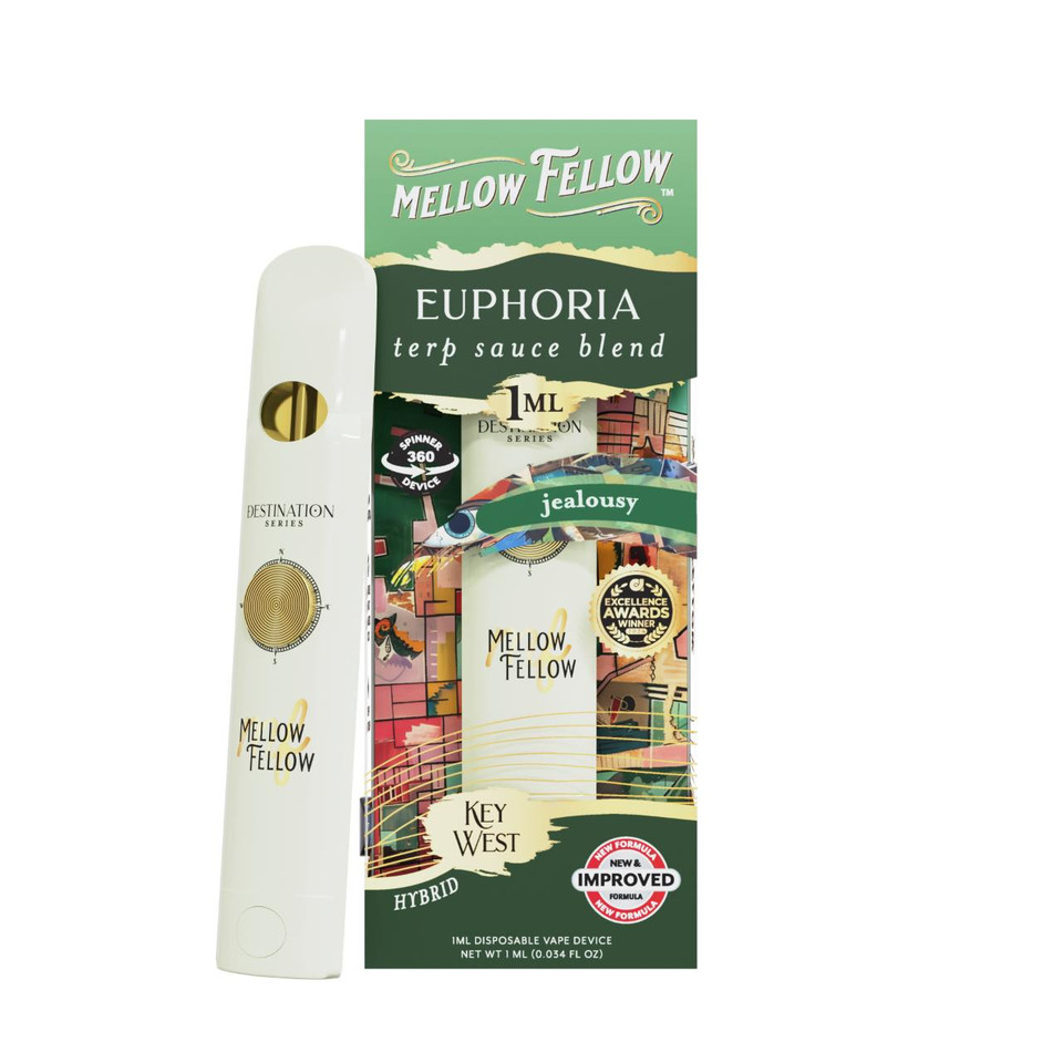 Mellow Fellow Terp Sauce Spinners Blend Disposable 1ML Jealousy Hybrid