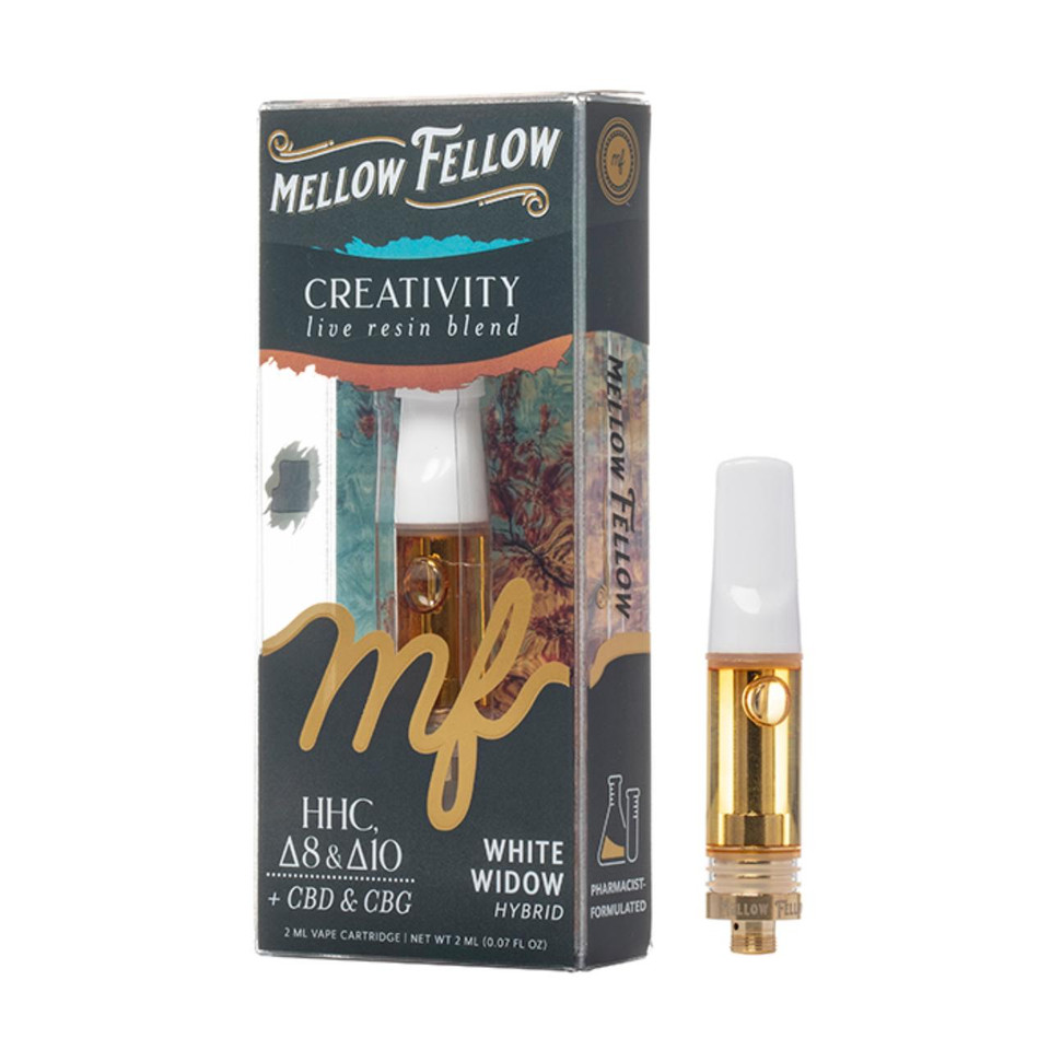 Mellow Fellow Live Resin Blend Cartridges 2ML White Widow Hybrid
