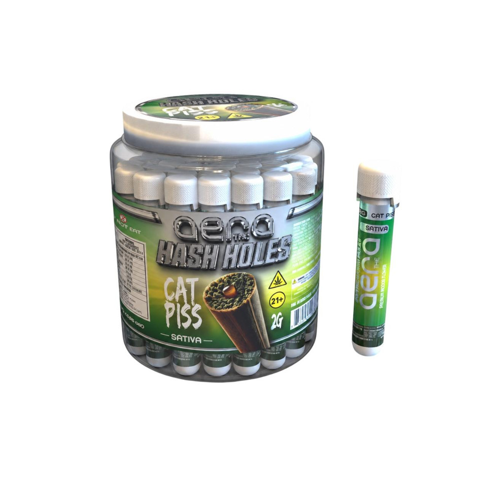 AERA THC D8THCP HashHoles Jar 2G -20CT Cat Piss Sativa