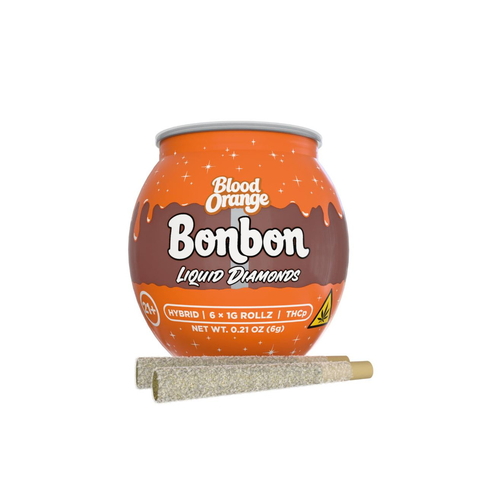 Bonbon THCP Liquid Diamonds Prerolls 1G-6CT Blood Orange Hybrid