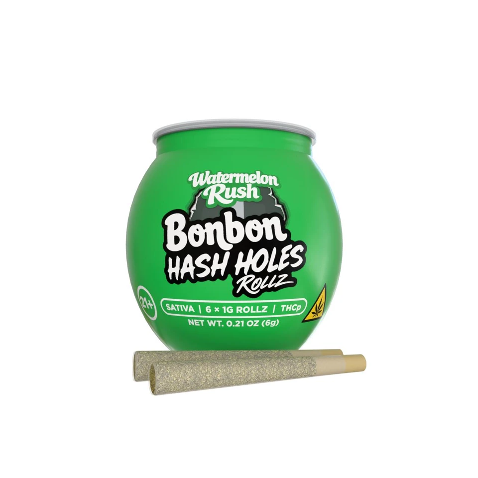 Bonbon THCP Hashhole Prerolls 1G-6CT Watermelon Rush Sativa