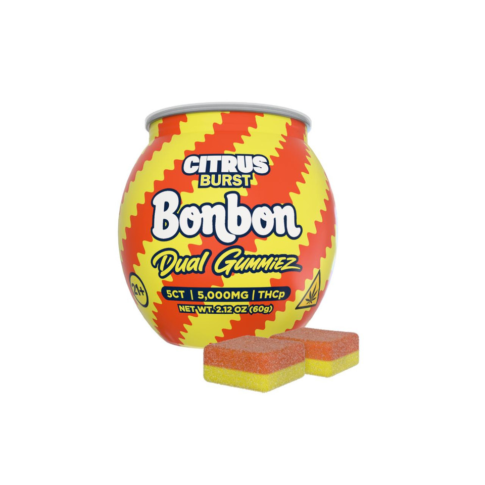 Bonbon THCP Dual Gummies 5000MG -5CT Citrus Blast