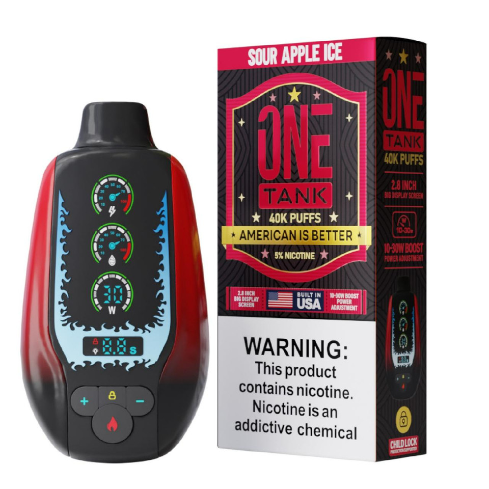 One Tank 40K Puff Disposable Sour Apple Ice