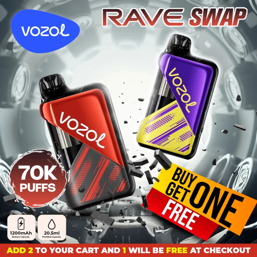 Vozol Rave Swap Disposable | 70K Puffs - Buy 1 Get 1 Free