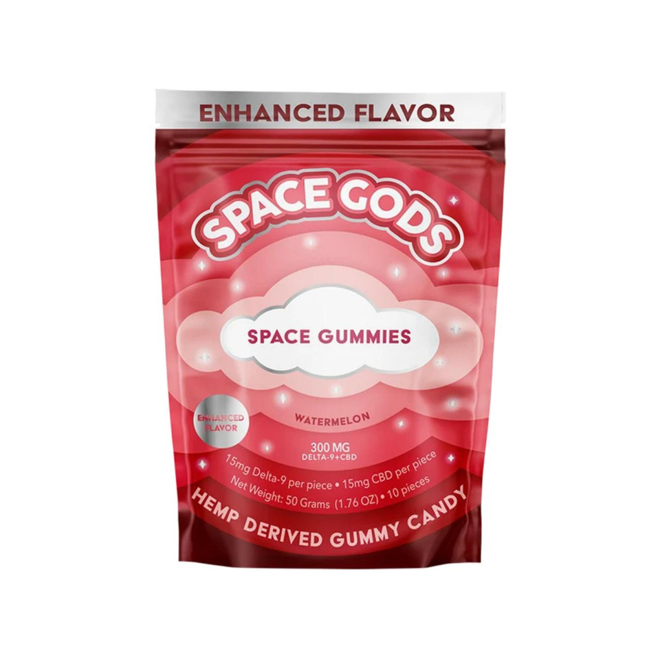 Space Gods D9 CBD Space Gummies 300MG Watermelon