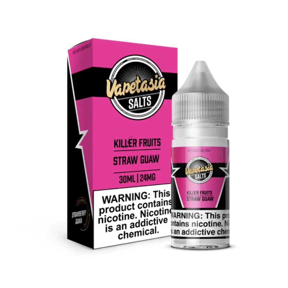 Vapetasia Salts Killer Fruits Straw Guaw 30ml Synthetic Nicotine E-Juice