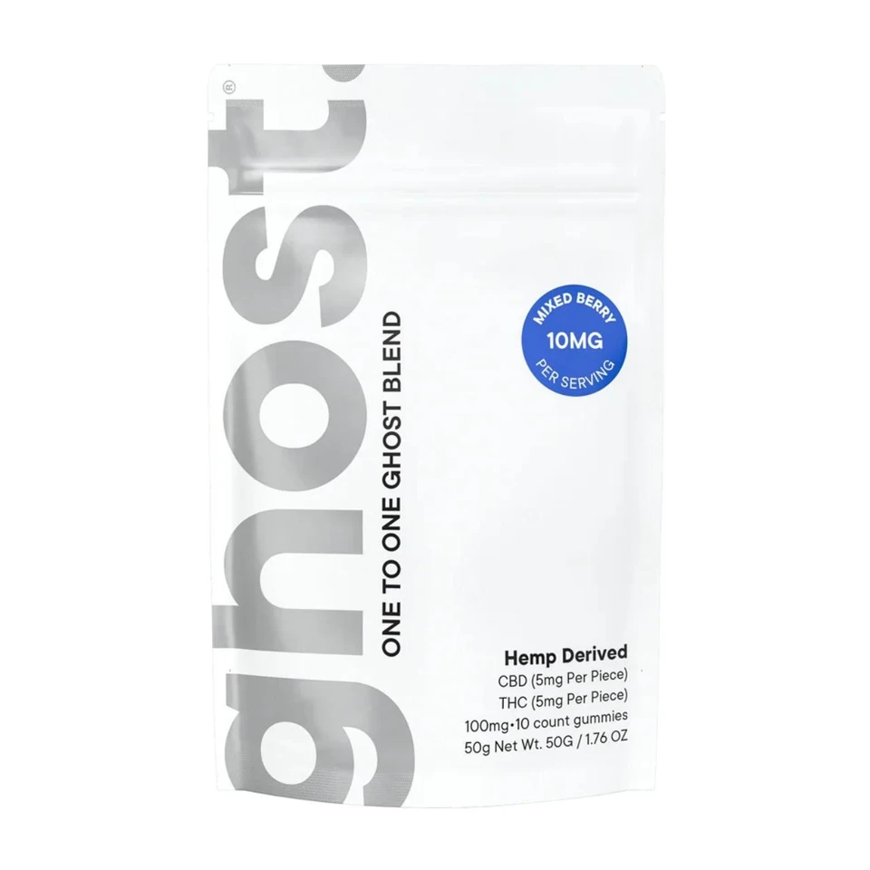 Ghost Wellness Blend One to One Gummies 100MG - 10CT Mixed Berry