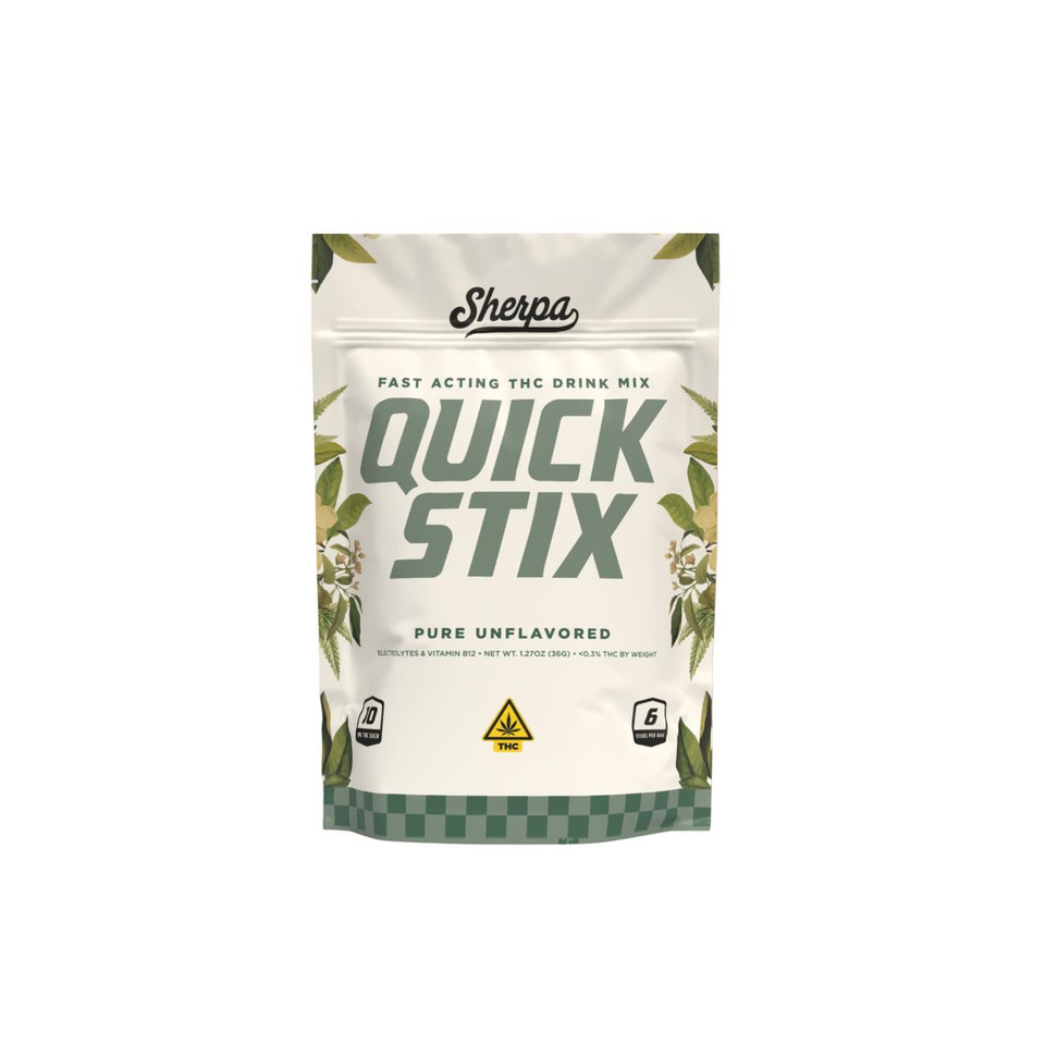 Sherpa THC Quick Stix Drink Packet 10 MG Pure Unflavored