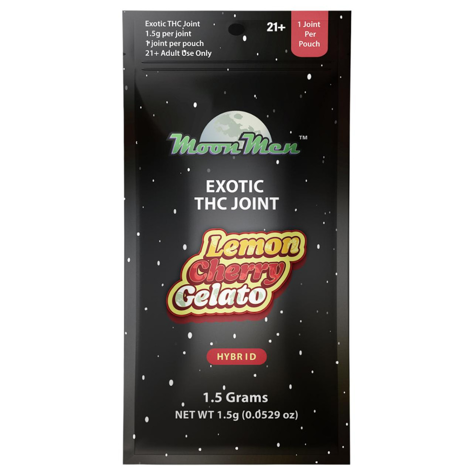 Moon Men Exotic THC Joint 1.5G 1PK-8CT Lemon Cherry Gelato