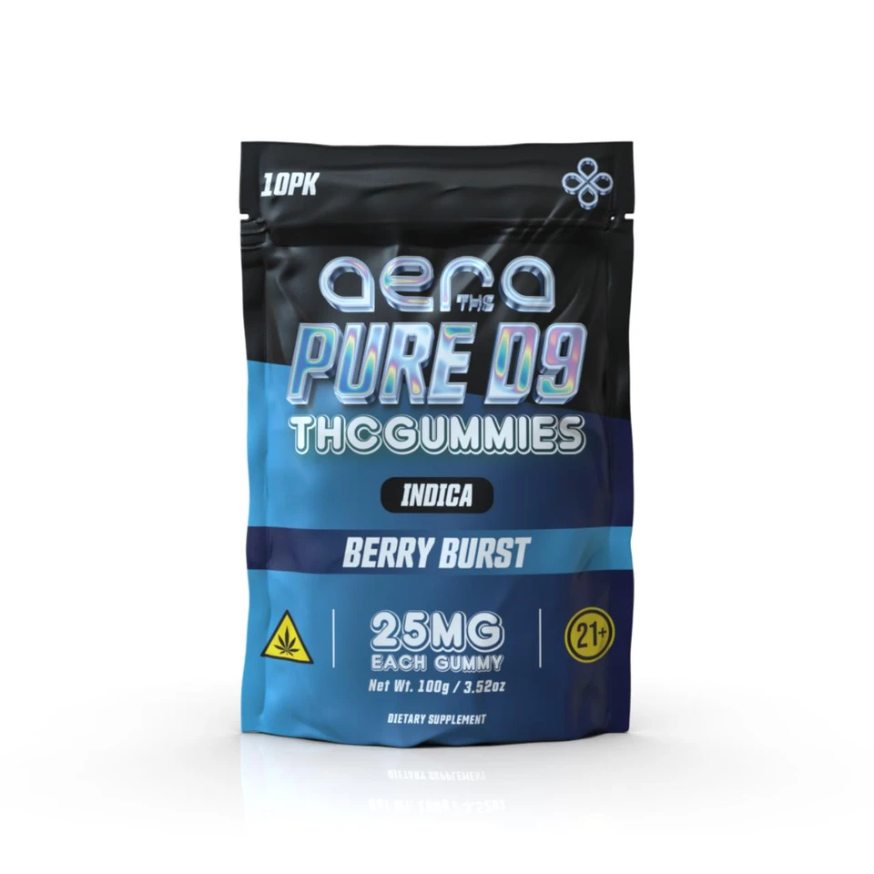 AERA THC Pure D9 Gummies 250MG -10CT Berry Burst Indica