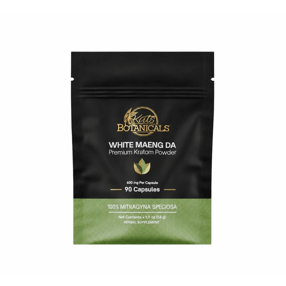 Kats Kratom Capsules 90CT White Maeng Da