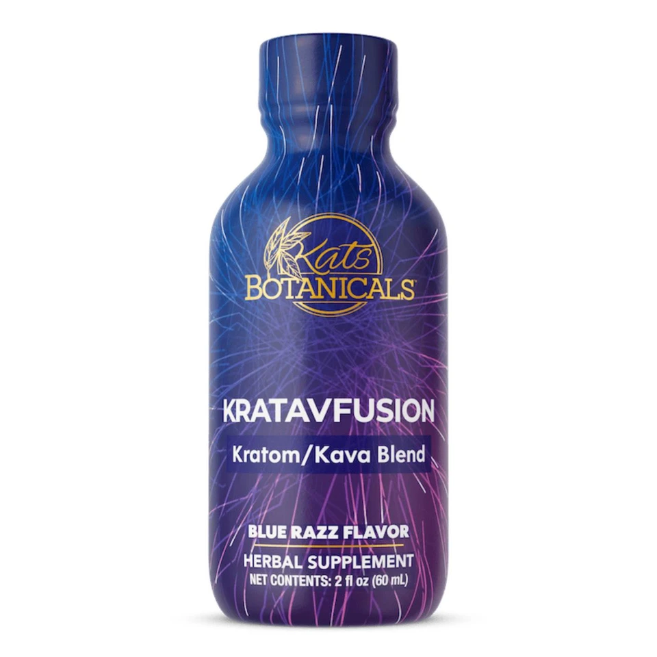 Kats Kratom Kava Shots 150MG -1CT Blue Razz