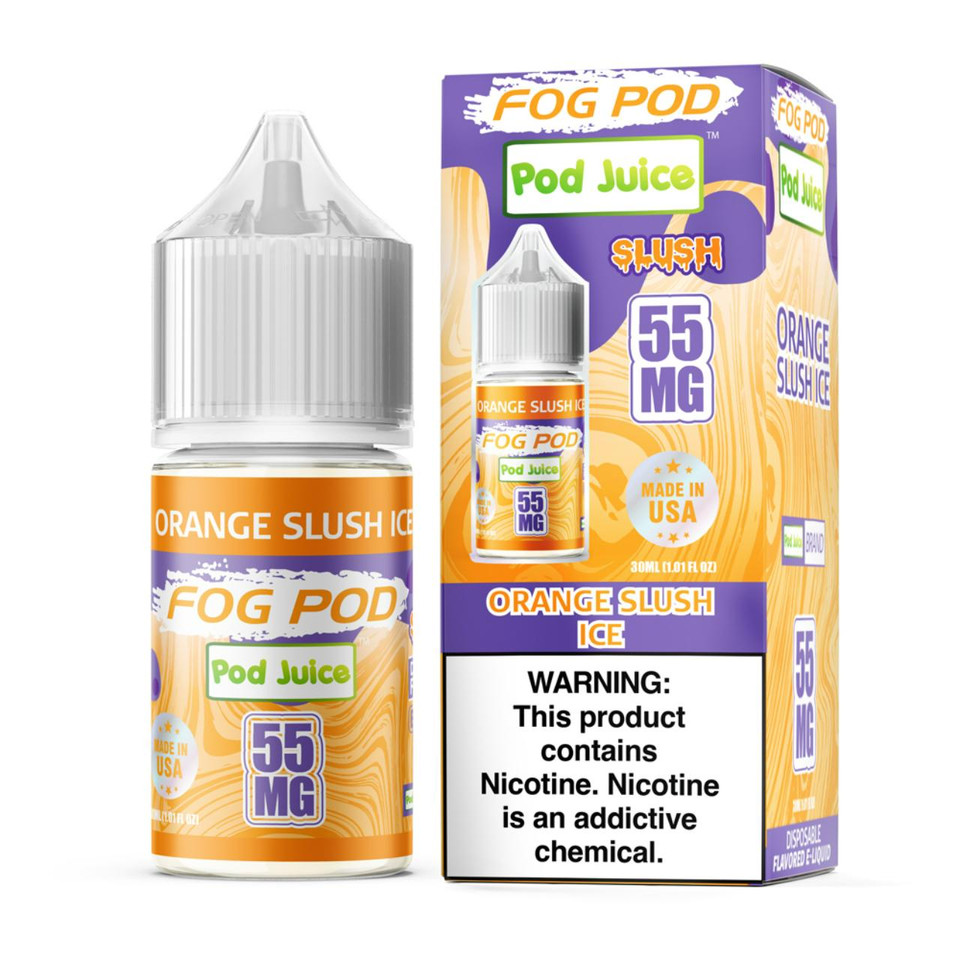 Fog Pod X Pod Juice Orange Slush Ice Salt 30ml E-Juice 55mg