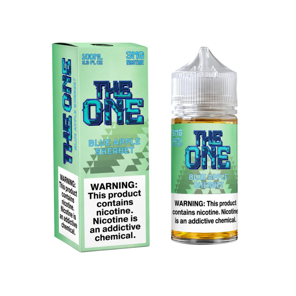 The One Blue Apple Sherbert 100ml E-Juice 3mg