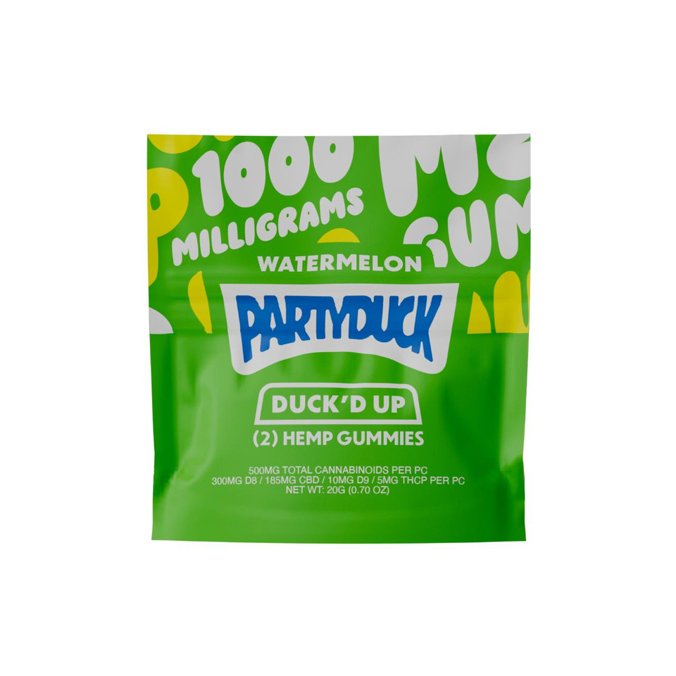 PartyDuck D8CBD 2XL Mega Gummies 30PK-2CT Watermelon