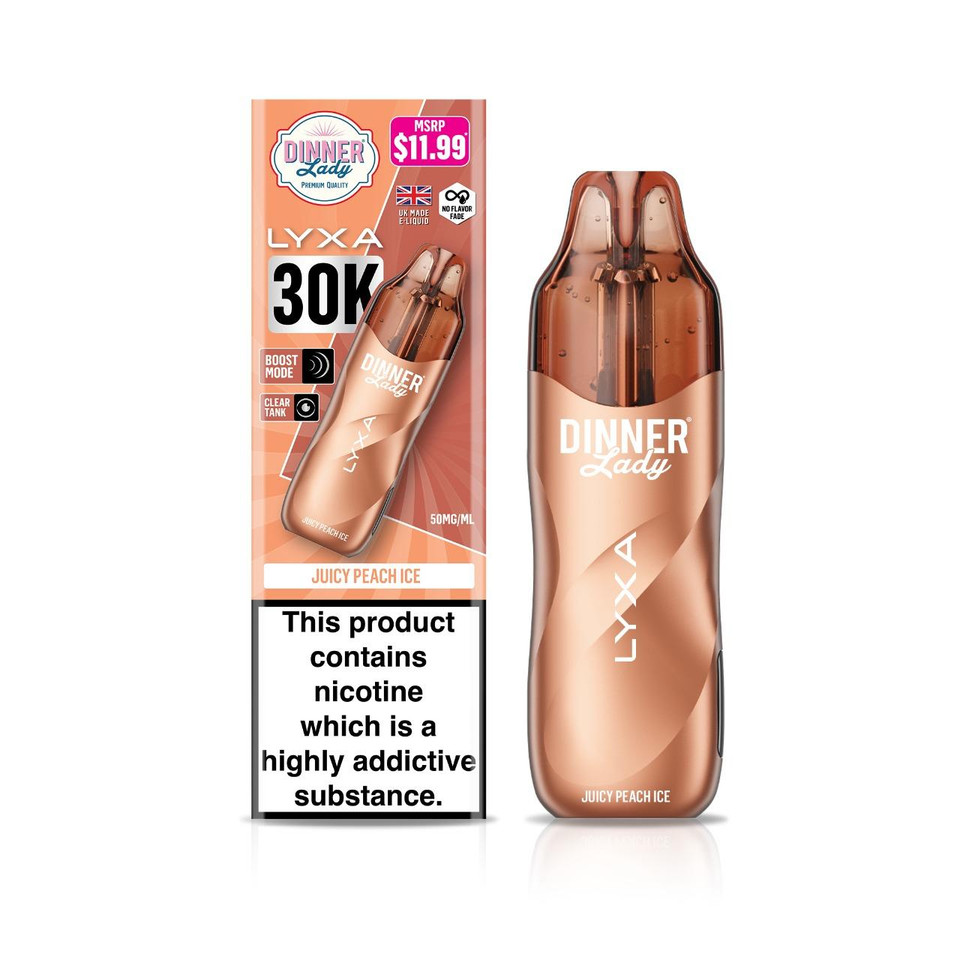 Dinner Lady LYXA 30K Puff Disposable Juicy Peach Ice