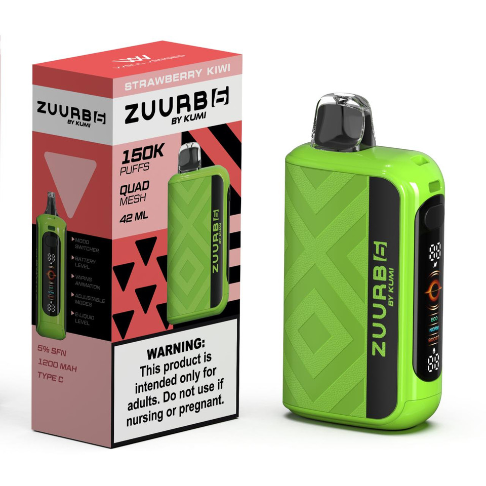 Zuurb 6 by KUMI 150K Puff Disposable STRAWBERRY KIWI