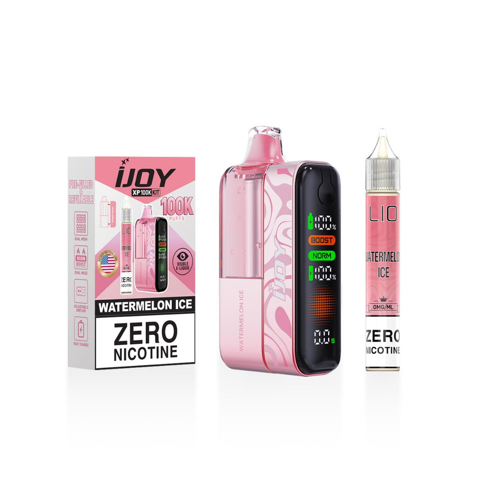 IJoy XP100K Puff Zero Nicotine Disposable Kit 15ml Bottle Watermelon Ice