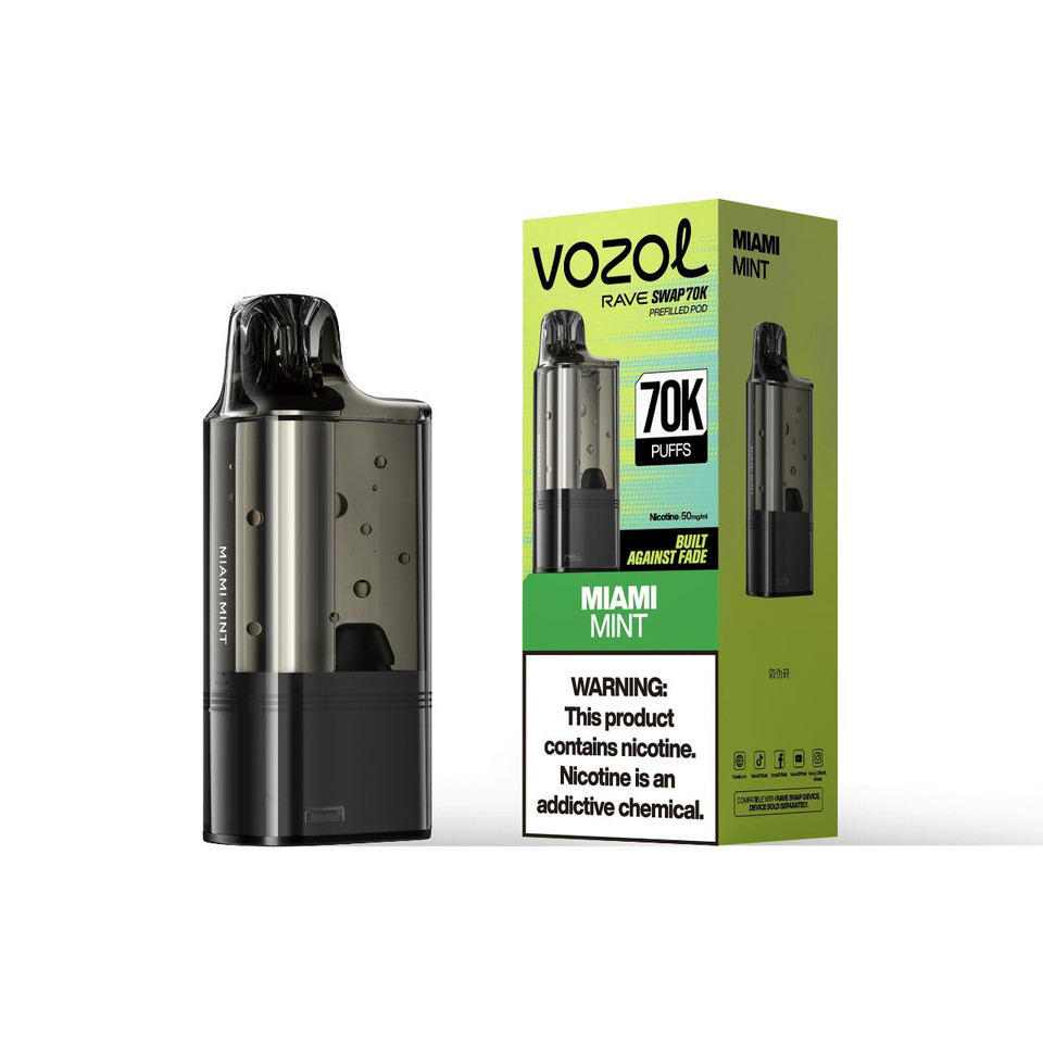 Vozol Rave Swap 70K Puff Pre-filled Replacement Pod - 1PK Miami Mint