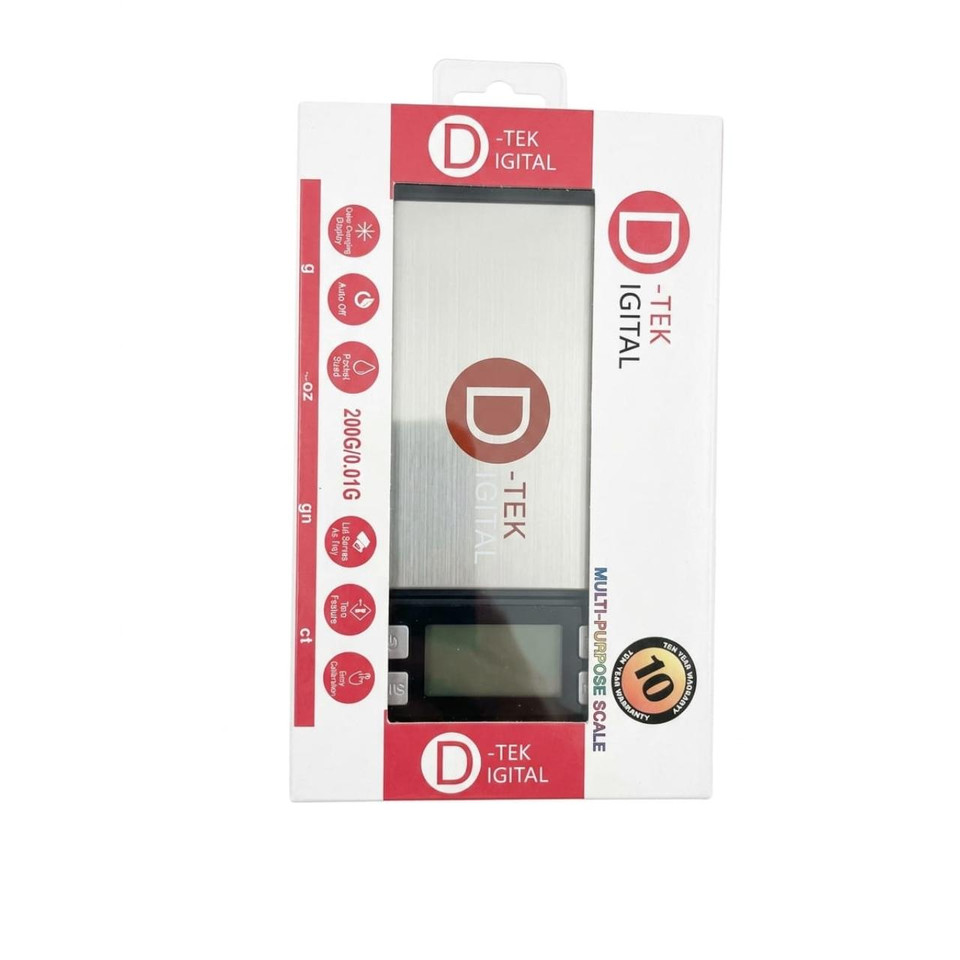 D-TEK DIGITAL SCALE 200G X 0.01G - BLACK - DT-A201-BLK