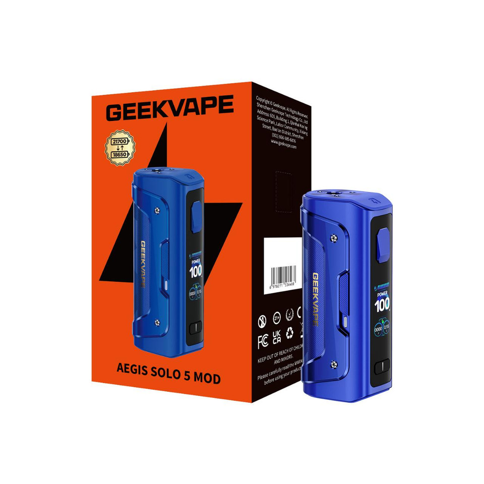 GeekVape Aegis Solo 5 Box Mod Blue Box