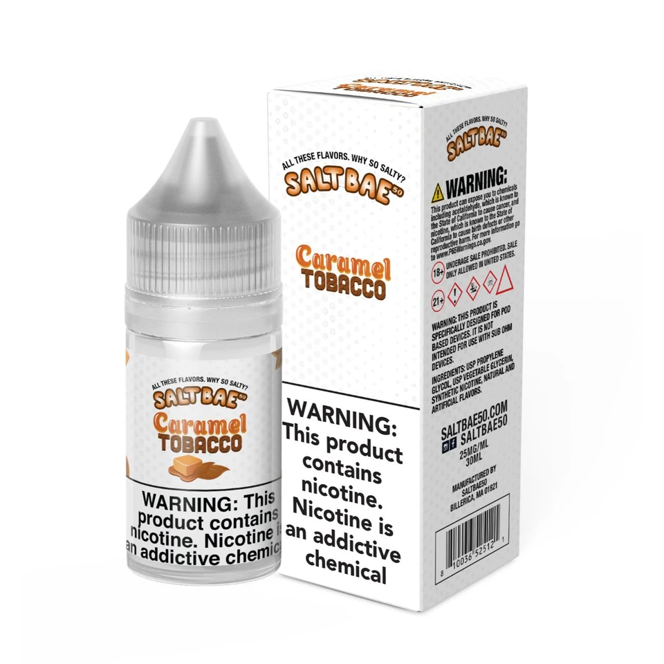 Salt Bae 50 Caramel Tobacco 30ml E-Juice