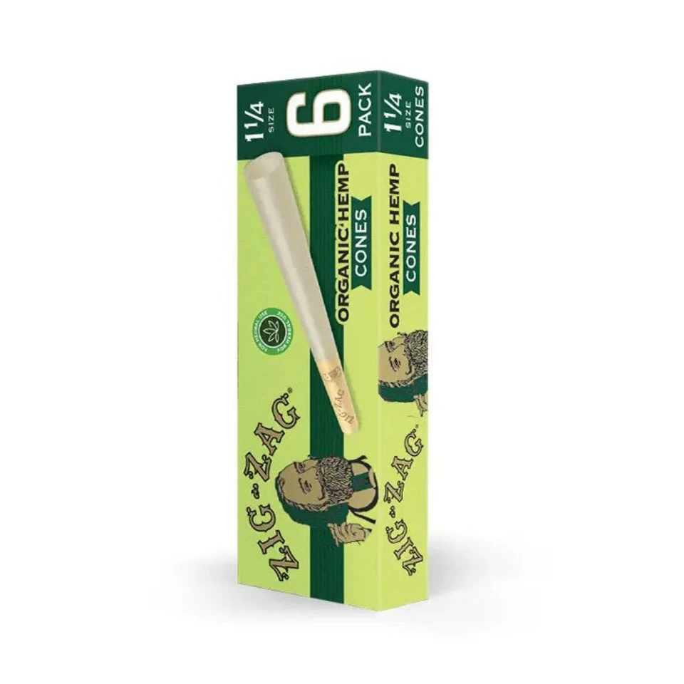 Zig Zag Organic Cones 1 1 4 1PK-6CT