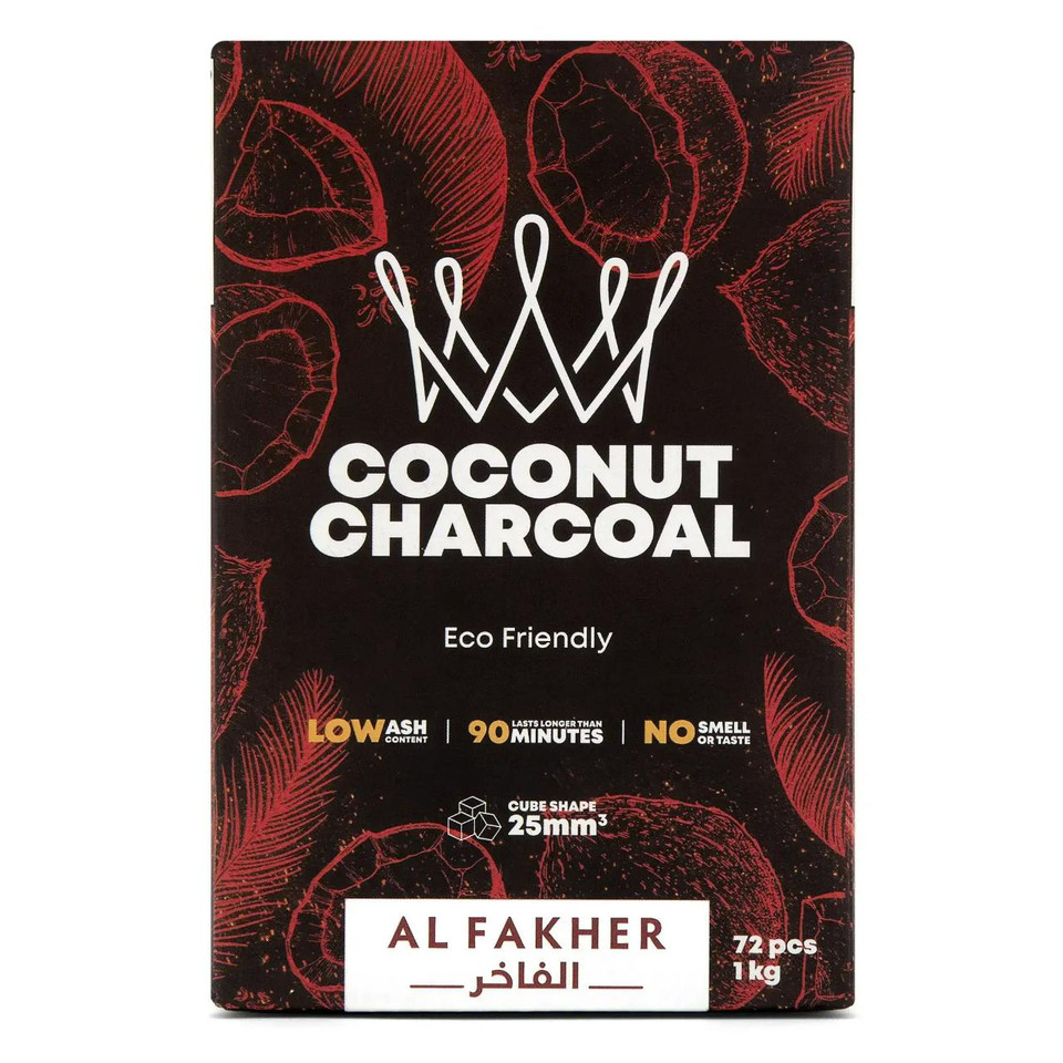 Alfahker Coconut Charcoal 72PC Box