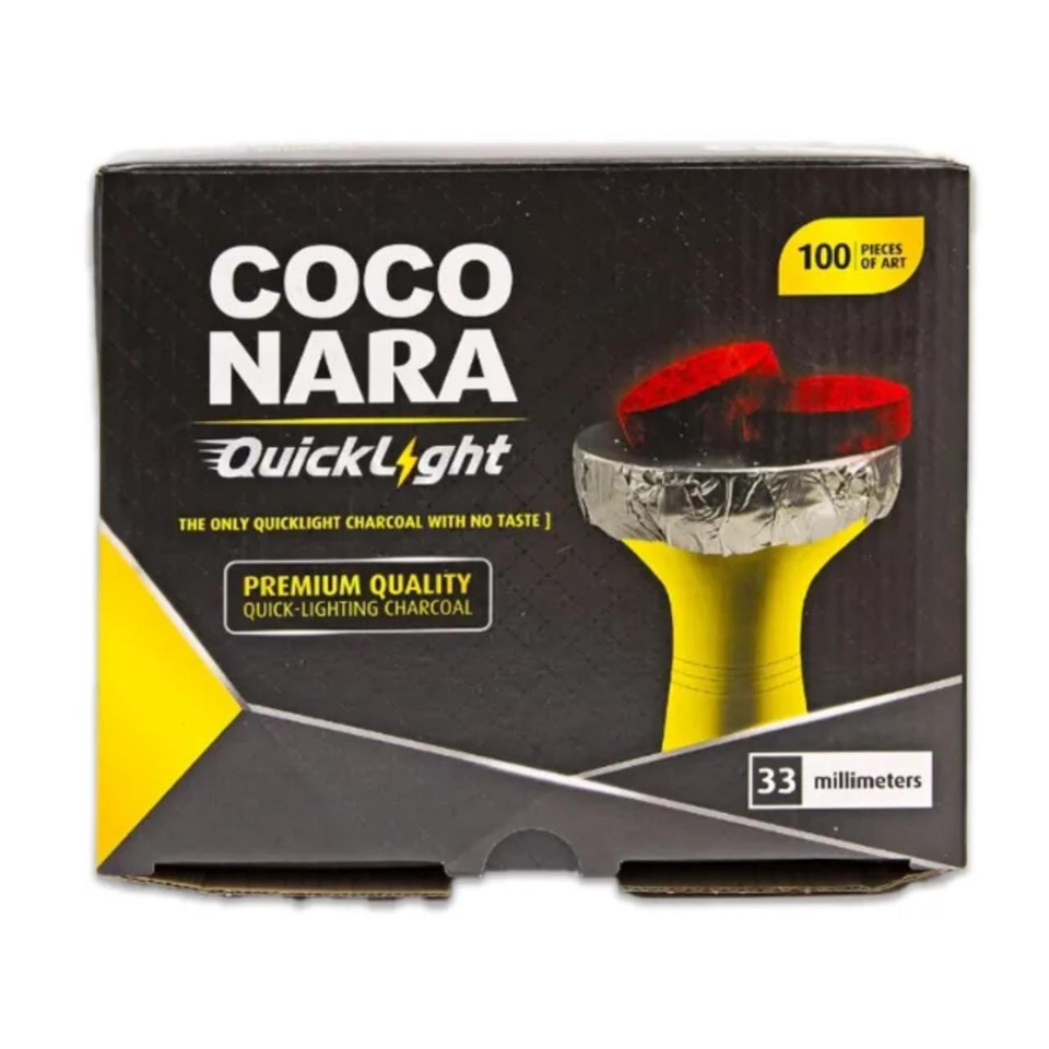 Coconara Coconut Charcoal 33MM 100PC Box