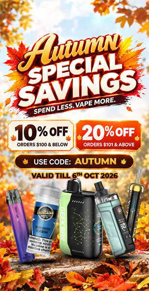 AUTUMN SPECIAL SAVINGS - 20% OFF | Use Code: AUTUMN
