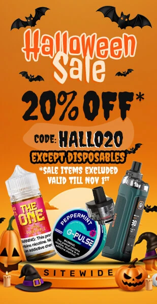Get 20% off sitewide - Except Disposable | Use Code: HALLO20