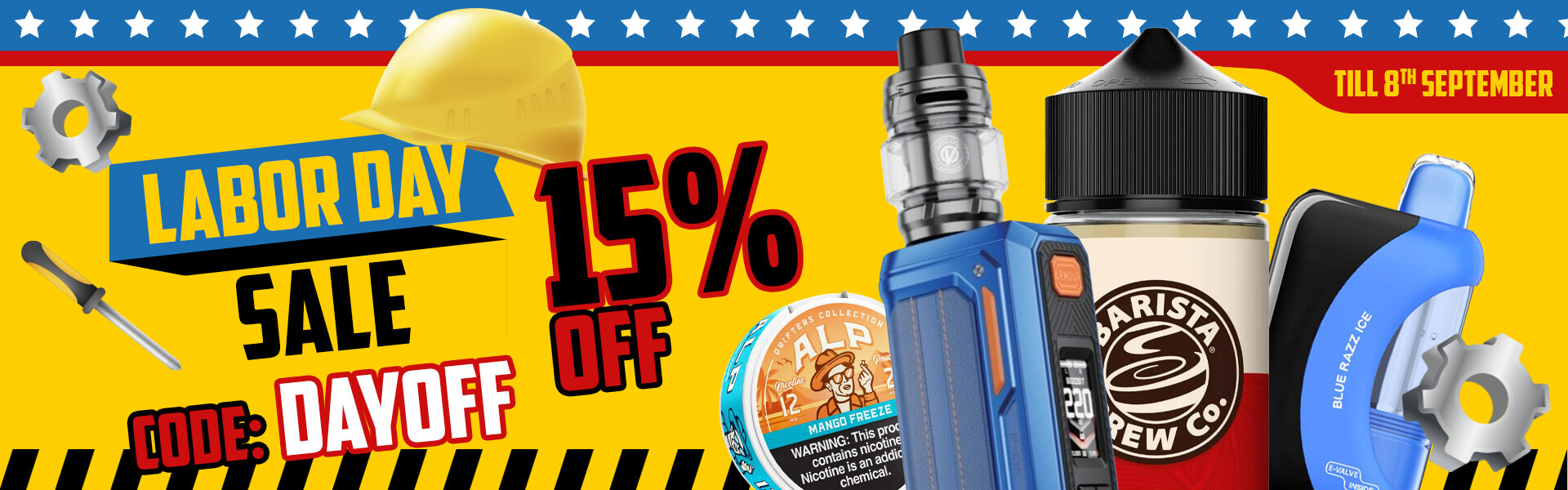 Get 15% off Sitewide - Labor Day Offer