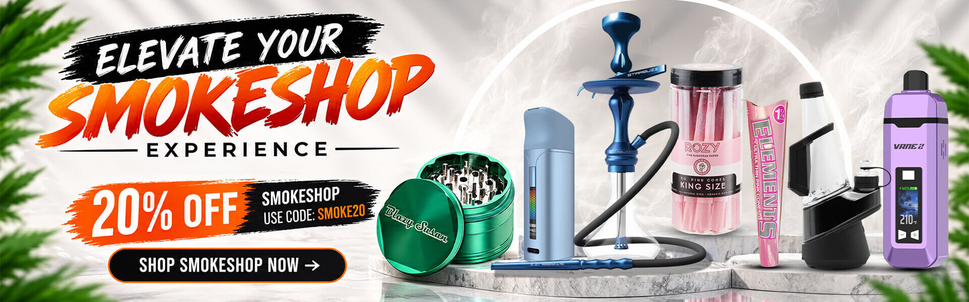 20% OFF ON SMOKESHOP | Coupon Code: SMOKE20