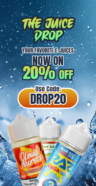 20% OFF ON E-JUICES | Coupon Code: DROP20