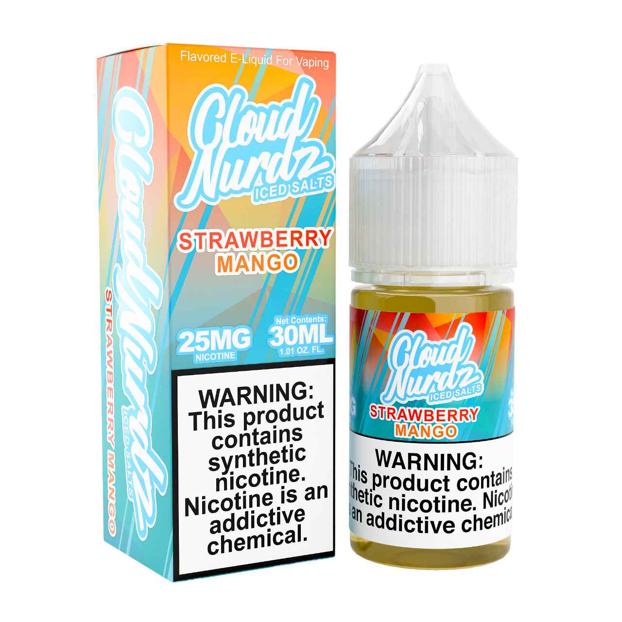 Shop Cloud Nurdz Salts Iced Strawberry Mango SyN 30ml E-Juice