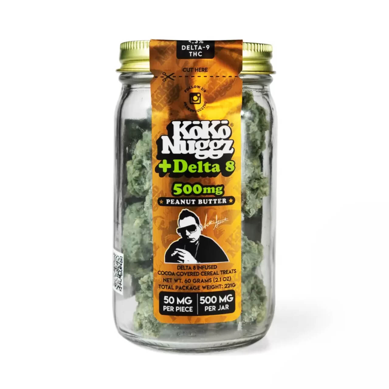 URB Koko Nuggz D8/THC Cereal Treats 500MG Online | EcmVape