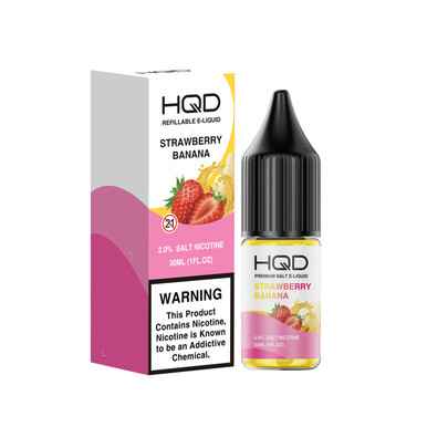 Shop HQD Premium Salt Strawberry Banana 30ml E-Juice