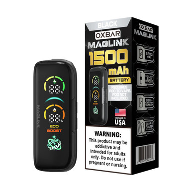 battery for vape mod OXBAR Maglink | Rechargeable Battery CannaMate™ ZEPHYR Disposable Vape: Tobacco FB Color:Navy Blue.