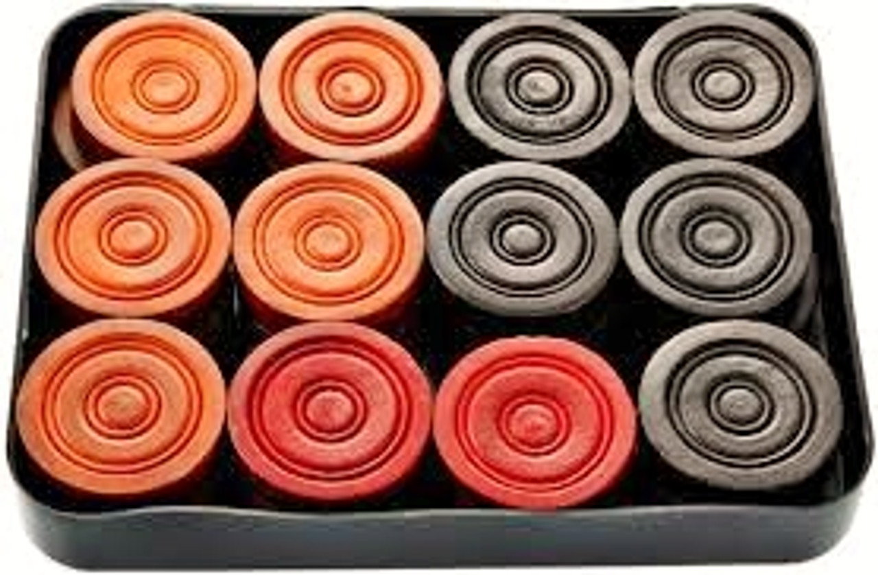 WOODEN CARROM COIN SET