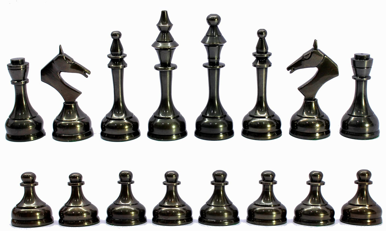 BRASS CHESS PIECES SET