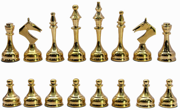 CHESS PIECES BRASS