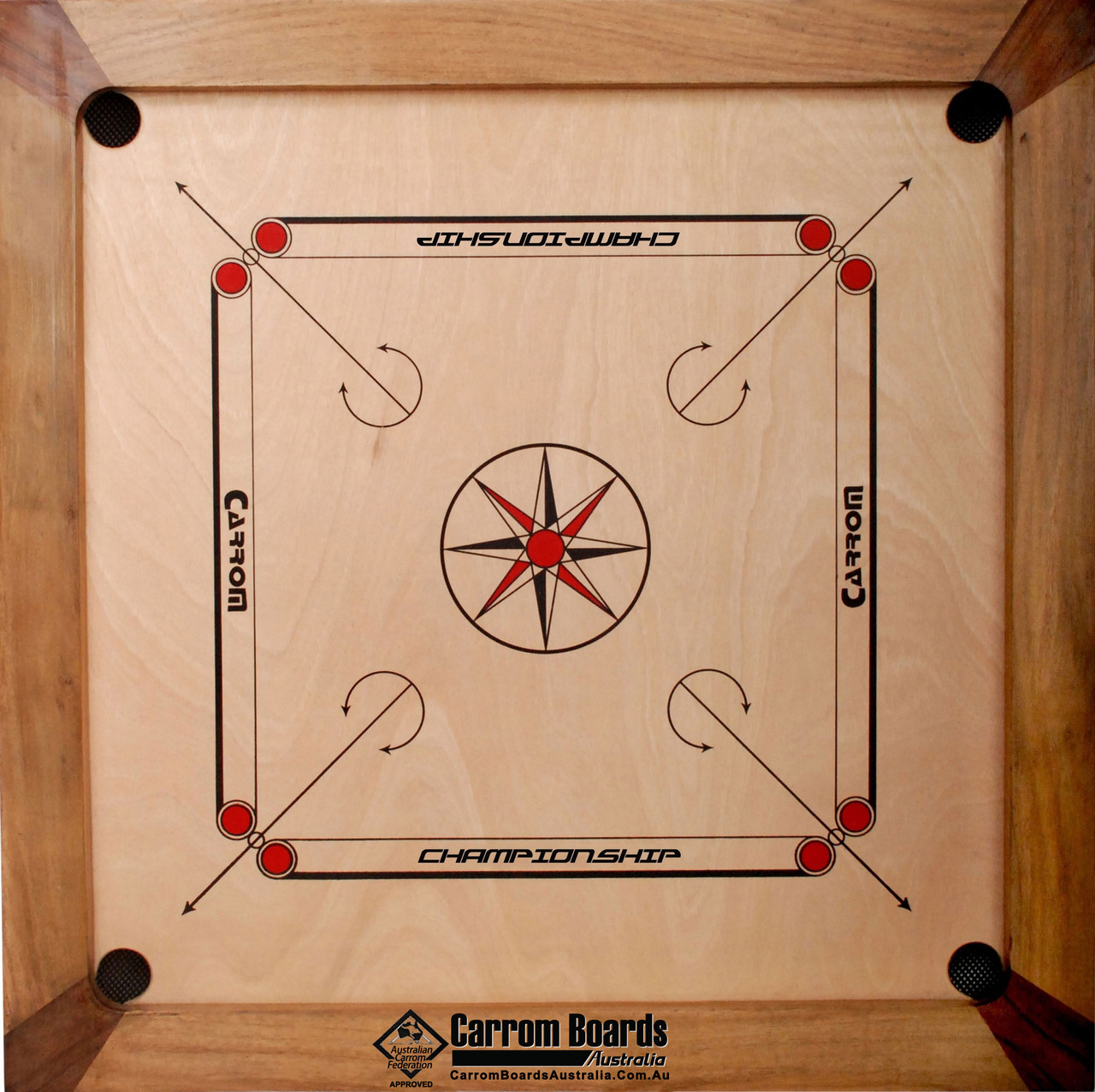 Carrom Board CHAMPIONSHIP, Stand, ACF SHIRT & BONUS FREE OFFERS