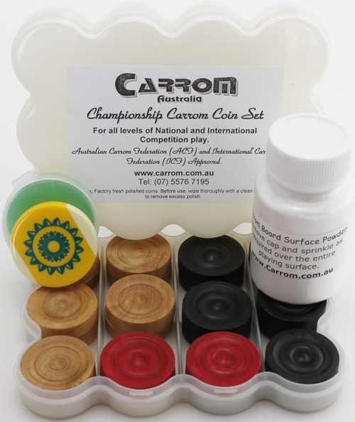 CARROM BOARD CHAMPIONSHIP APPROVED ACCESSORIES