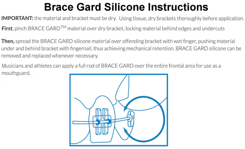 Brace Gard Silicone Dental Wax Bulk Box of 80