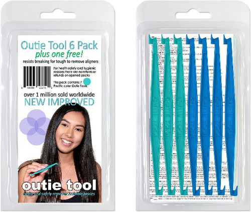 Outie Tool to Remove Invisalign Aligners & Clear Retainers - Pack of 7 Outie Tool to Remove Invisalign Aligners & Clear Retainers - Pack of 7