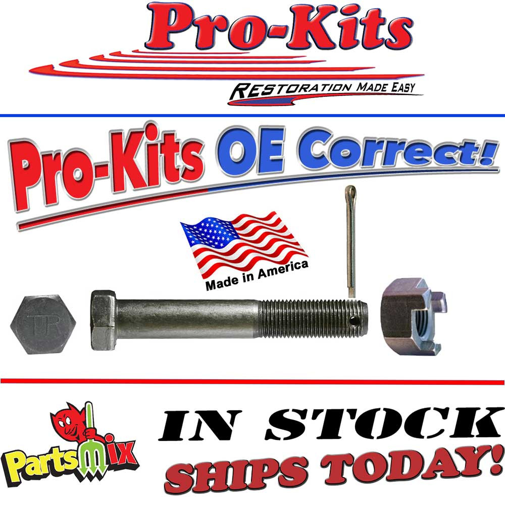 Idler Arm Grade 8 HEX BOLT, TRISLOT NUT & COTTER PIN, 3pcs. Partsmix LLC