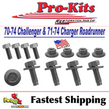 70 74 Challenger & 71 72 Charger Roadrunner Satellite B Body Front Bumper Bracket Bolt Kit 70 74 Challenger & 71 72 Charger Roadrunner Satellite B Body Front Bumper Bracket Bolt Kit