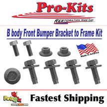 68 69 Road Runner 66-69 Coronet GTX Super Bee (Except Charger) Front Bumper Bracket Bolt Kit 68 69 Road Runner 66-69 Coronet GTX Super Bee (Except Charger) Front Bumper Bracket Bolt Kit