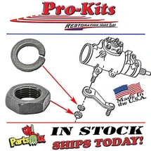 1964-76 Power or Manual Steering Box Pitman Arm Nut & Split Lock Washer
