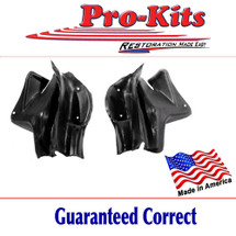 Mopar 70 71 72 Duster Demon Molded Door Glass End Cap Seals with steel cores New